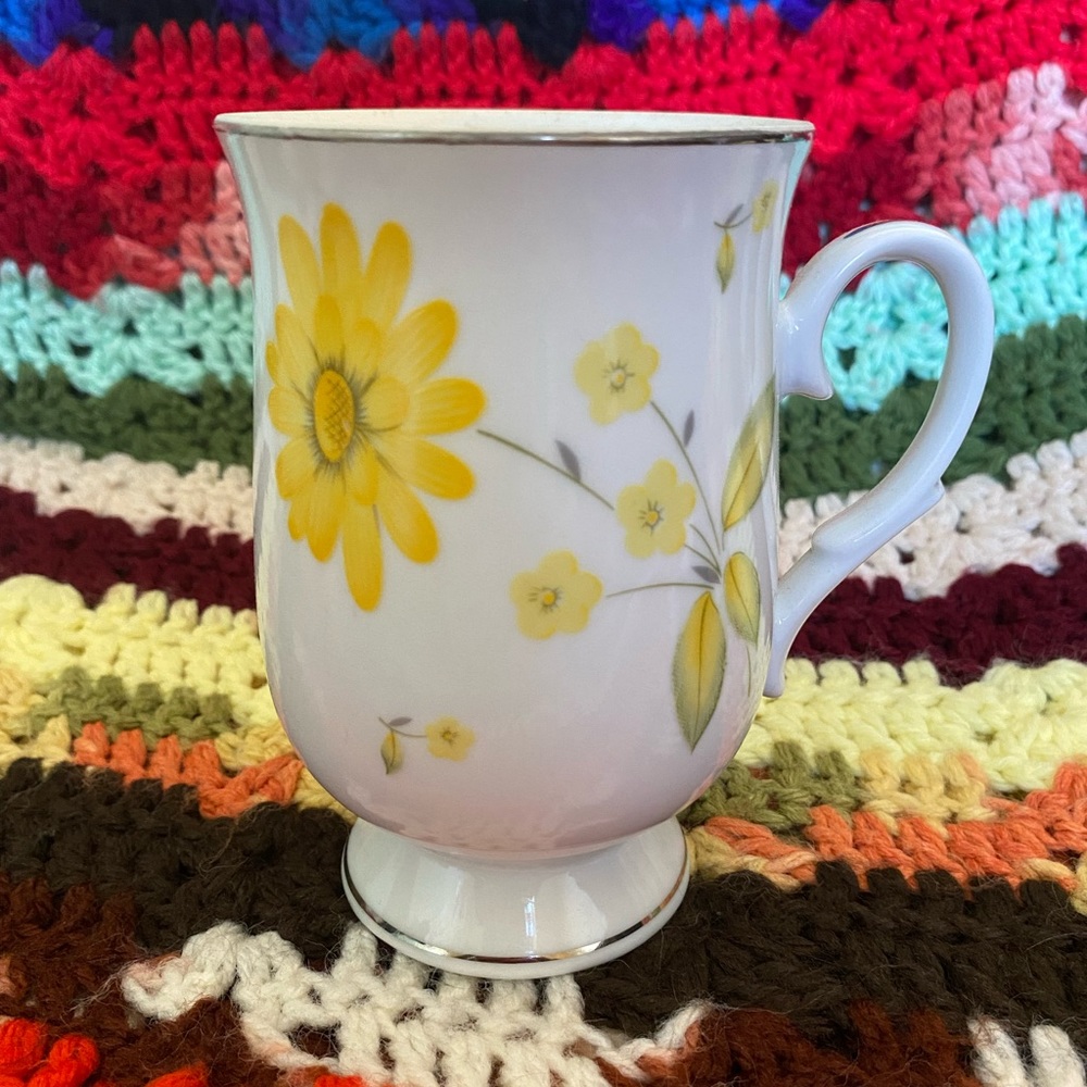 Vintage Sheffield Japan floral mug